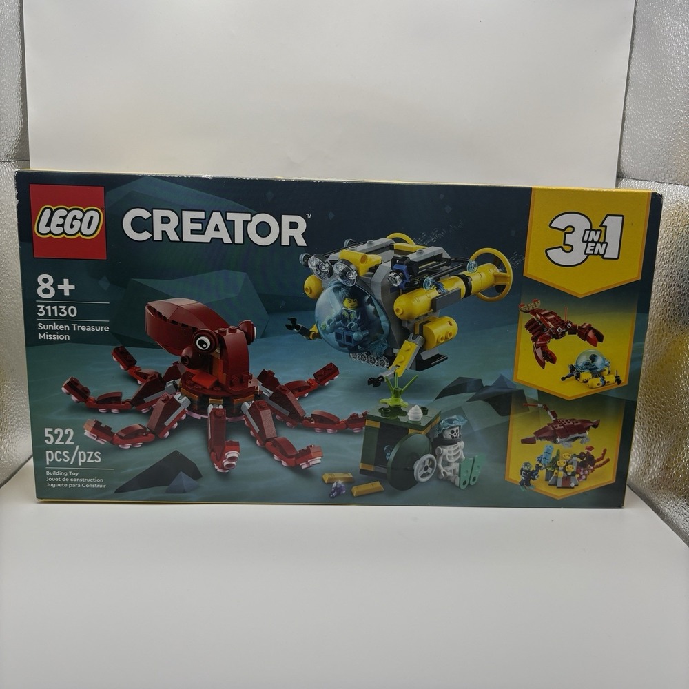 LEGO Creator 31130 Sunken Treasure Mission Retired 3 In 1 Set New In Sealed Box
